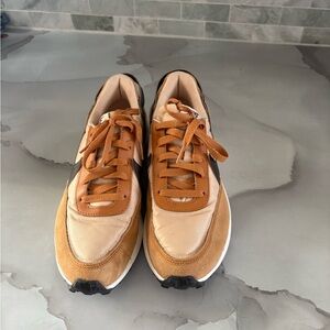 Nike Tan and Black Retro Sneakers